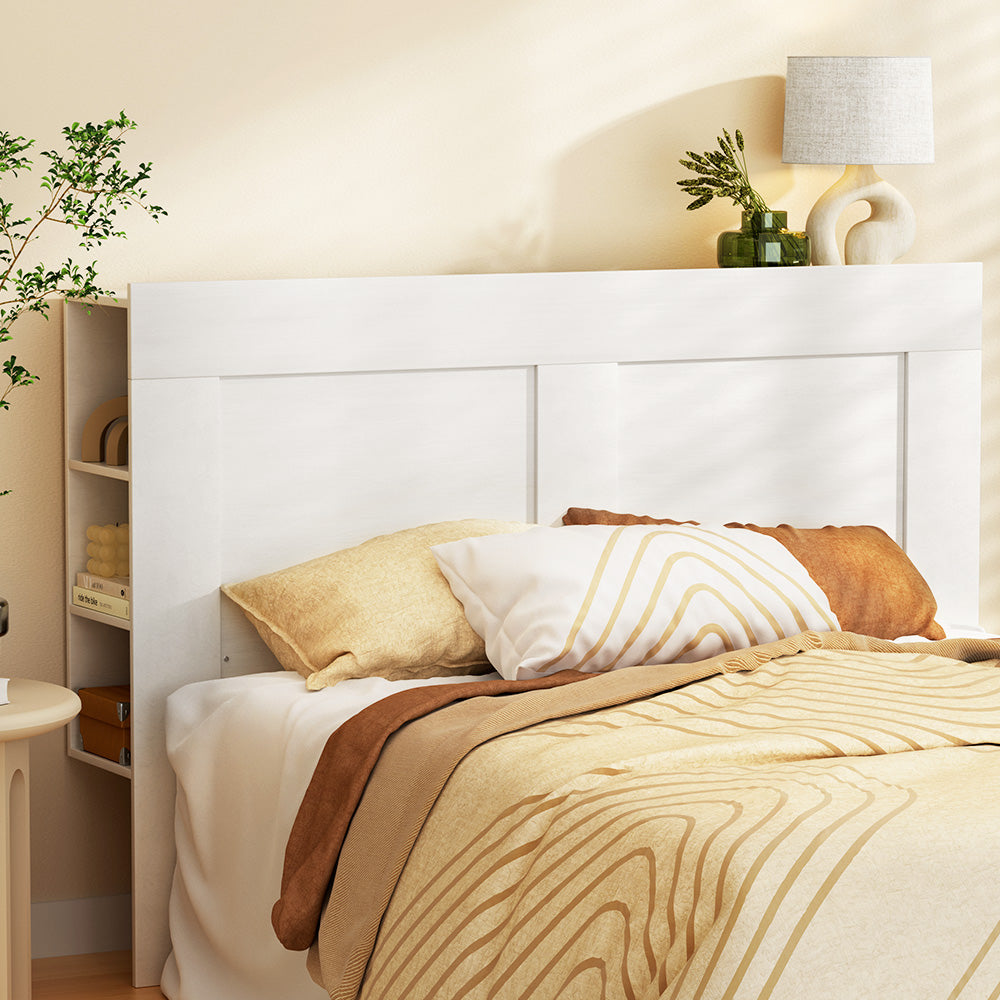 DSZ Product, feed-cond-new, feed-sl-DSZ Freight Payable, newArtiss Bed Head Headboard Queen With Shelves - Cabi White - Premium Furniture > Bedroom > Beds & Bed Frames from Artiss ! Shop Online Buy Now at S & D's Value Store Family Business Best Customer ServiceDSZ Product, feed-cond-new, feed-sl-DSZ Freight Payable, new