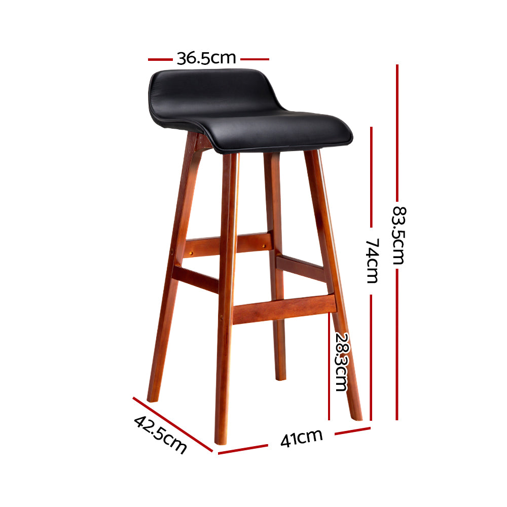 _label_, DSZ Product, feed-cond-new, feed-sl-free shipping, free-shipping, newArtiss 2 X  Bar Stools Wooden Stool Black - Premium Furniture > Bar Stools & Chairs > Table & Bar Stools from Artiss ! Shop Online Buy Now at S & D's Value Store Family Business Best Customer Service_label_, DSZ Product, feed-cond-new, feed-sl-free shipping, free-shipping, new