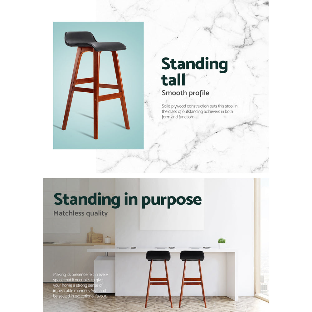 _label_, DSZ Product, feed-cond-new, feed-sl-free shipping, free-shipping, newArtiss 2 X  Bar Stools Wooden Stool Black - Premium Furniture > Bar Stools & Chairs > Table & Bar Stools from Artiss ! Shop Online Buy Now at S & D's Value Store Family Business Best Customer Service_label_, DSZ Product, feed-cond-new, feed-sl-free shipping, free-shipping, new