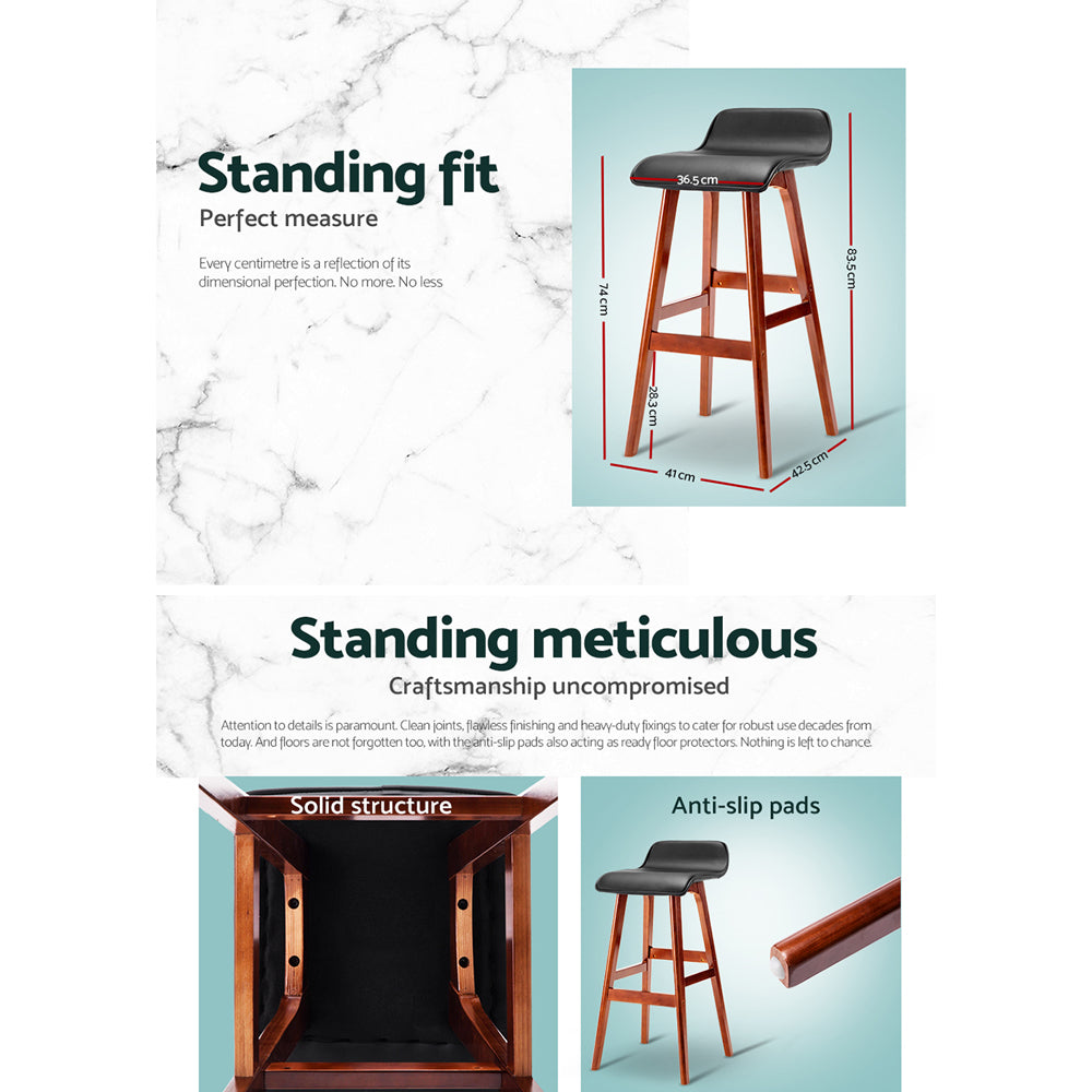 _label_, DSZ Product, feed-cond-new, feed-sl-free shipping, free-shipping, newArtiss 2 X  Bar Stools Wooden Stool Black - Premium Furniture > Bar Stools & Chairs > Table & Bar Stools from Artiss ! Shop Online Buy Now at S & D's Value Store Family Business Best Customer Service_label_, DSZ Product, feed-cond-new, feed-sl-free shipping, free-shipping, new