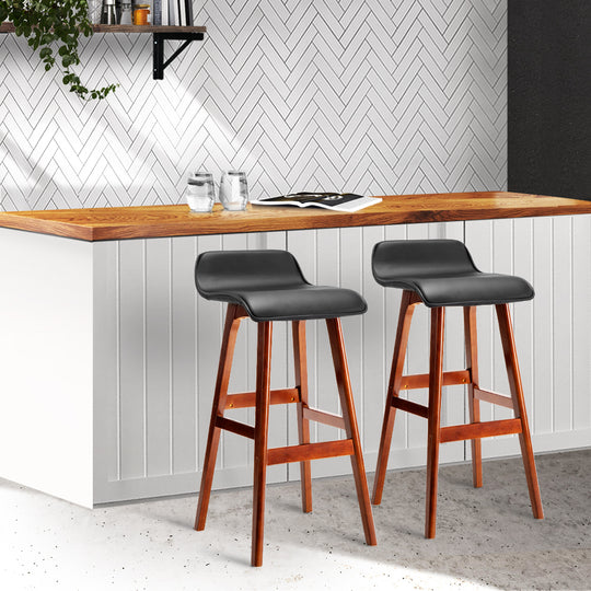 _label_, DSZ Product, feed-cond-new, feed-sl-free shipping, free-shipping, newArtiss 2 X  Bar Stools Wooden Stool Black - Premium Furniture > Bar Stools & Chairs > Table & Bar Stools from Artiss ! Shop Online Buy Now at S & D's Value Store Family Business Best Customer Service_label_, DSZ Product, feed-cond-new, feed-sl-free shipping, free-shipping, new