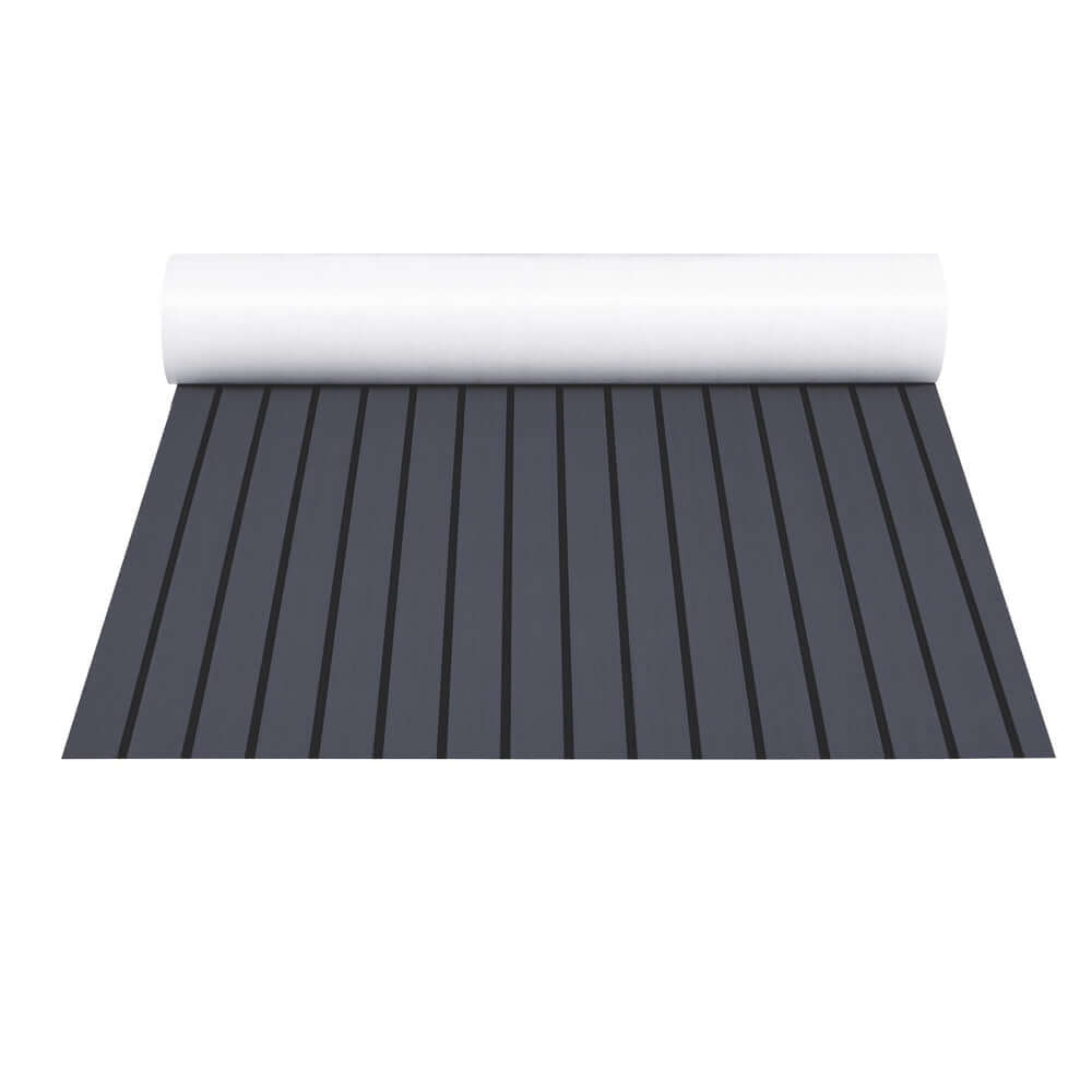 Seamanship dark grey EVA foam boat flooring mat roll for DIY installation, affordable quality decking sheet 240x90cm.