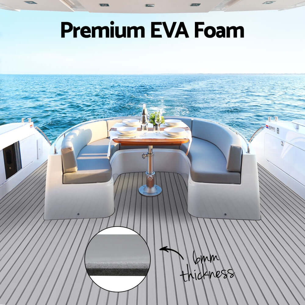 Premium EVA foam boat flooring mat with 6mm thickness, durable, lightweight, perfect for DIY boat upgrades.