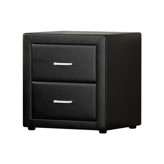 DSZ Product, feed-cond-new, feed-sl-DSZ Freight Payable, newArtiss Bedside Table 2 Drawers Side Table Leather - Caden Black - Premium Furniture > Bedroom > Bedside Tables from Artiss ! Shop Online Buy Now at S & D's Value Store Family Business Best Customer ServiceDSZ Product, feed-cond-new, feed-sl-DSZ Freight Payable, new