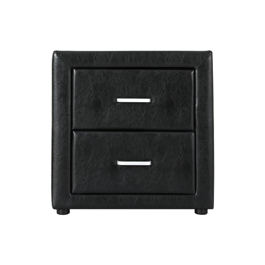 DSZ Product, feed-cond-new, feed-sl-DSZ Freight Payable, newArtiss Bedside Table 2 Drawers Side Table Leather - Caden Black - Premium Furniture > Bedroom > Bedside Tables from Artiss ! Shop Online Buy Now at S & D's Value Store Family Business Best Customer ServiceDSZ Product, feed-cond-new, feed-sl-DSZ Freight Payable, new