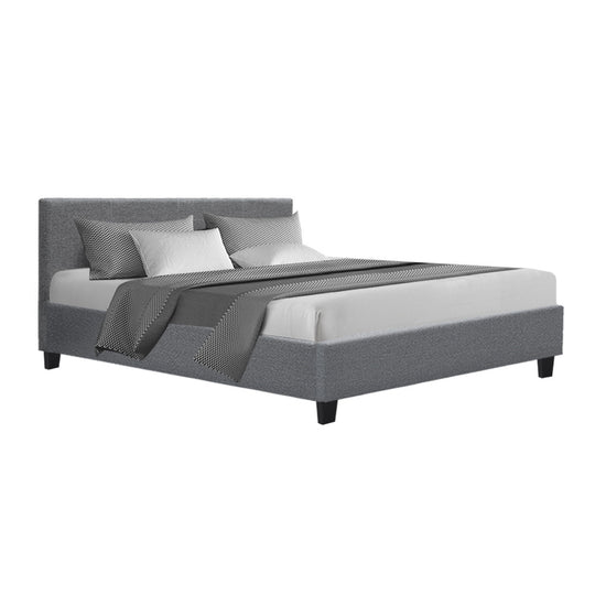 Artiss Bed Frame Queen Size Grey Neo