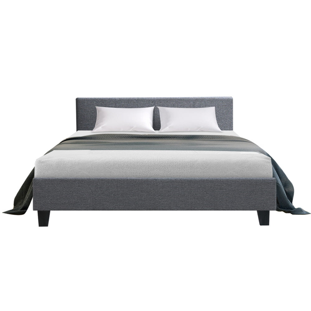 Artiss Bed Frame Queen Size Grey Neo