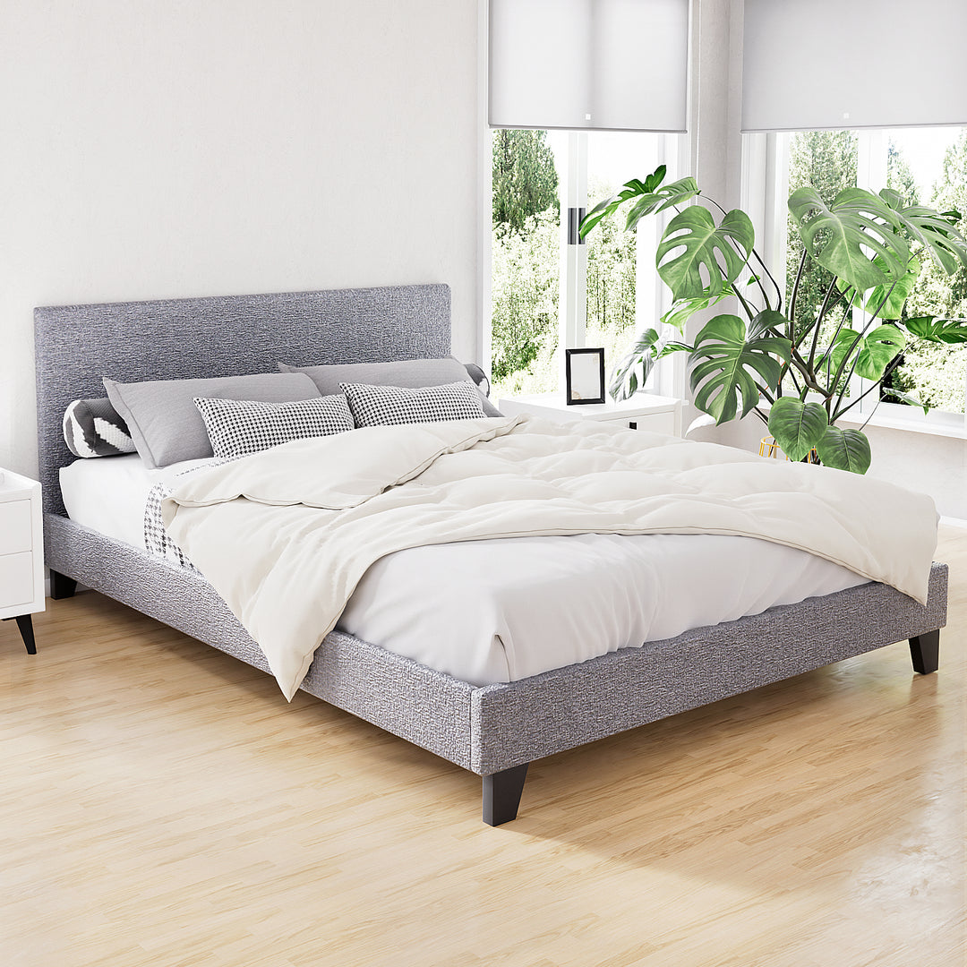 Artiss Bed Frame Queen Size Grey Neo