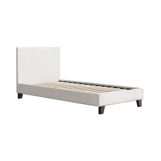 Artiss Bed Frame Single Size Boucle Neo