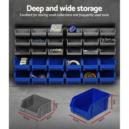 _label_, DSZ Product, feed-cond-new, feed-sl-free shipping, free-shipping, newGiantz 30 Storage Bin Rack Wall Mounted - Premium Tools > Tools Storage > Wall Storage Racks from Giantz ! Shop Online Buy Now at S & D's Value Store Family Business Best Customer Service_label_, DSZ Product, feed-cond-new, feed-sl-free shipping, free-shipping, new