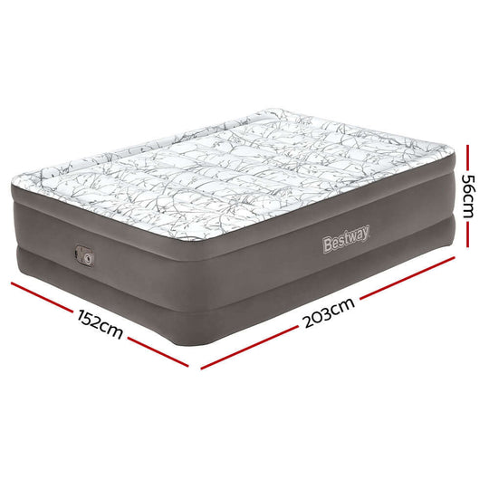 _label_, DSZ Product, feed-cond-new, feed-sl-free shipping, free-shipping, newBestway Air Mattress Queen Inflatable Bed 56Cm Airbed Grey - Premium Outdoor Recreation > Camping > Inflatable Mattresses from Bestway ! Shop Online Buy Now at S & D's Value Store Family Business Best Customer Service_label_, DSZ Product, feed-cond-new, feed-sl-free shipping, free-shipping, new