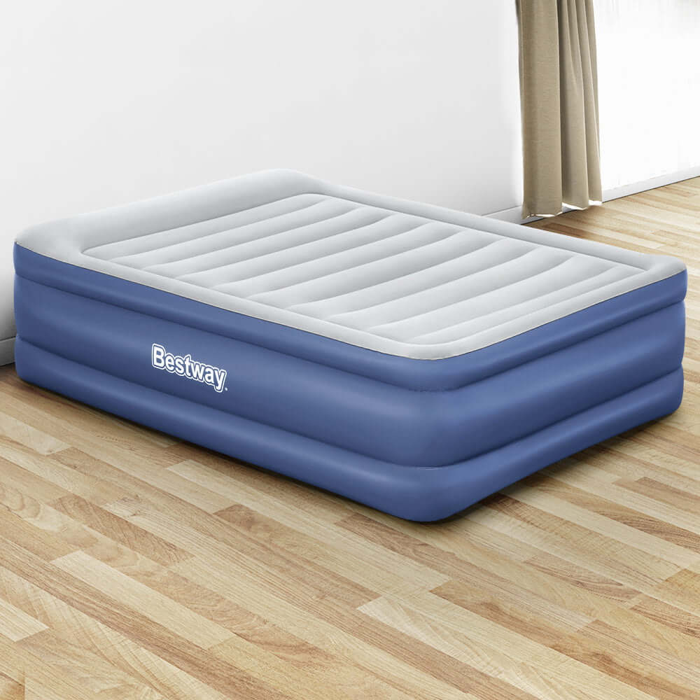 _label_, DSZ Product, feed-cond-new, feed-sl-free shipping, free-shipping, newBestway Air Mattress Queen Inflatable Bed 61Cm Airbed Blue - Premium Outdoor Recreation > Camping > Inflatable Mattresses from Bestway ! Shop Online Buy Now at S & D's Value Store Family Business Best Customer Service_label_, DSZ Product, feed-cond-new, feed-sl-free shipping, free-shipping, new