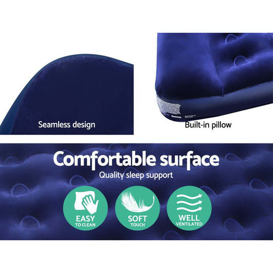 _label_, DSZ Product, feed-cond-new, feed-sl-free shipping, free-shipping, newBestway Single Size Inflatable Air Mattress - Navy - Premium Outdoor Recreation > Camping > Inflatable Mattresses from Bestway ! Shop Online Buy Now at S & D's Value Store Family Business Best Customer Service_label_, DSZ Product, feed-cond-new, feed-sl-free shipping, free-shipping, new