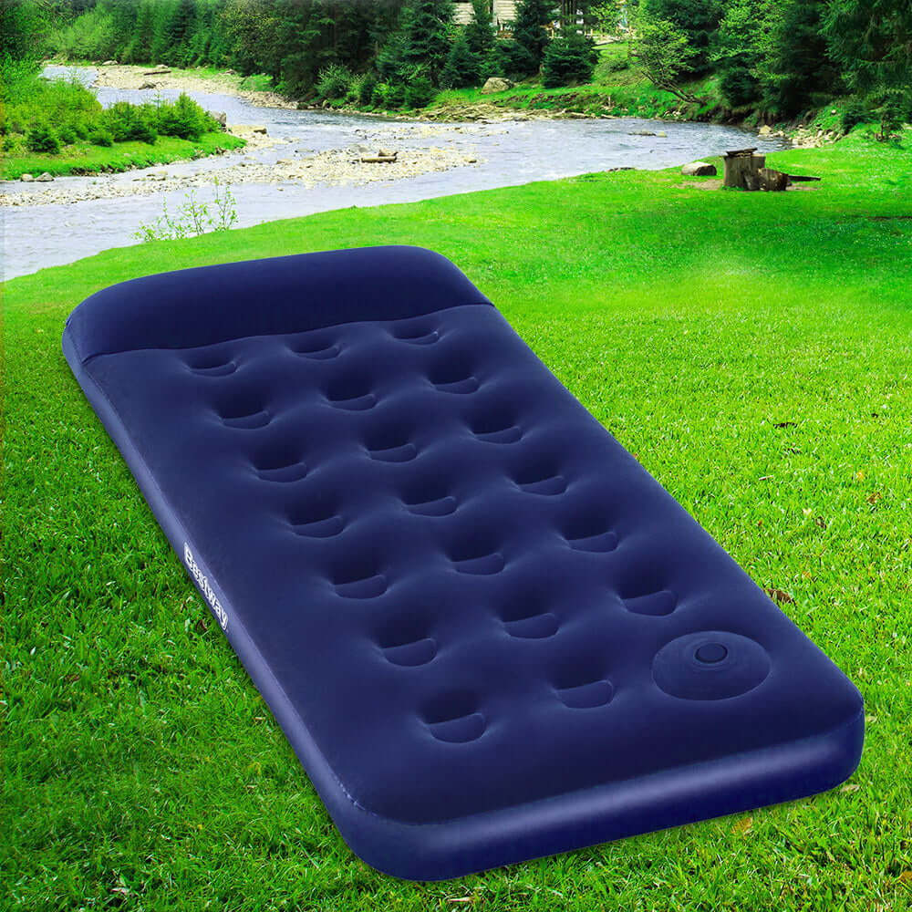 _label_, DSZ Product, feed-cond-new, feed-sl-free shipping, free-shipping, newBestway Single Size Inflatable Air Mattress - Navy - Premium Outdoor Recreation > Camping > Inflatable Mattresses from Bestway ! Shop Online Buy Now at S & D's Value Store Family Business Best Customer Service_label_, DSZ Product, feed-cond-new, feed-sl-free shipping, free-shipping, new