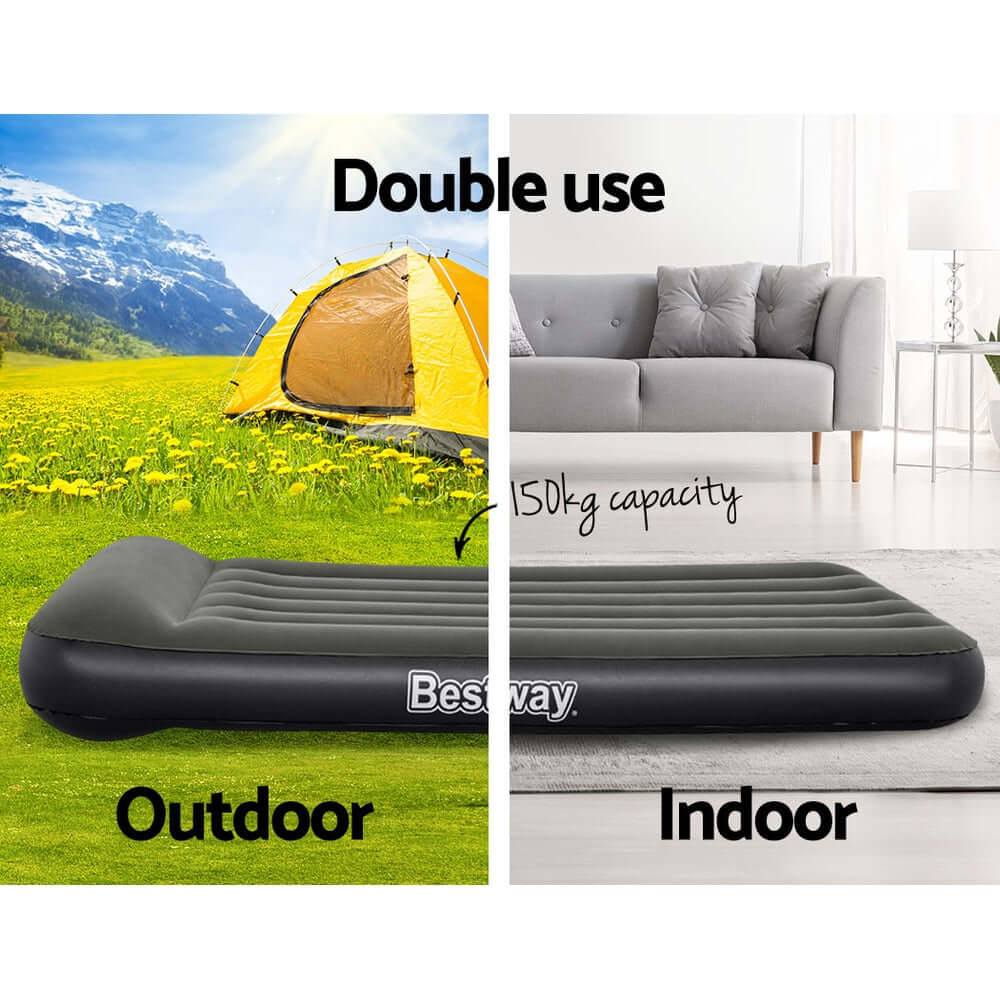 _label_, DSZ Product, feed-cond-new, feed-sl-free shipping, free-shipping, newBestway Air Mattress Single Inflatable Bed 30Cm Airbed Grey - Premium Outdoor Recreation > Camping > Inflatable Mattresses from Bestway ! Shop Online Buy Now at S & D's Value Store Family Business Best Customer Service_label_, DSZ Product, feed-cond-new, feed-sl-free shipping, free-shipping, new