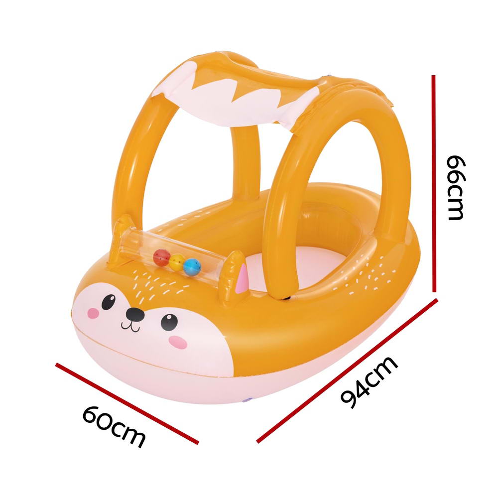 _label_, DSZ Product, feed-cond-new, feed-sl-free shipping, free-shipping, newBestway Kids Inflatable Fox Swim Float Floating Seat Canopy Pool Toys 94 X 66Cm - Premium Home & Garden > Pool & Accessories > Pool Toys & Inflatables from Bestway ! Shop Online Buy Now at S & D's Value Store Family Business Best Customer Service_label_, DSZ Product, feed-cond-new, feed-sl-free shipping, free-shipping, new