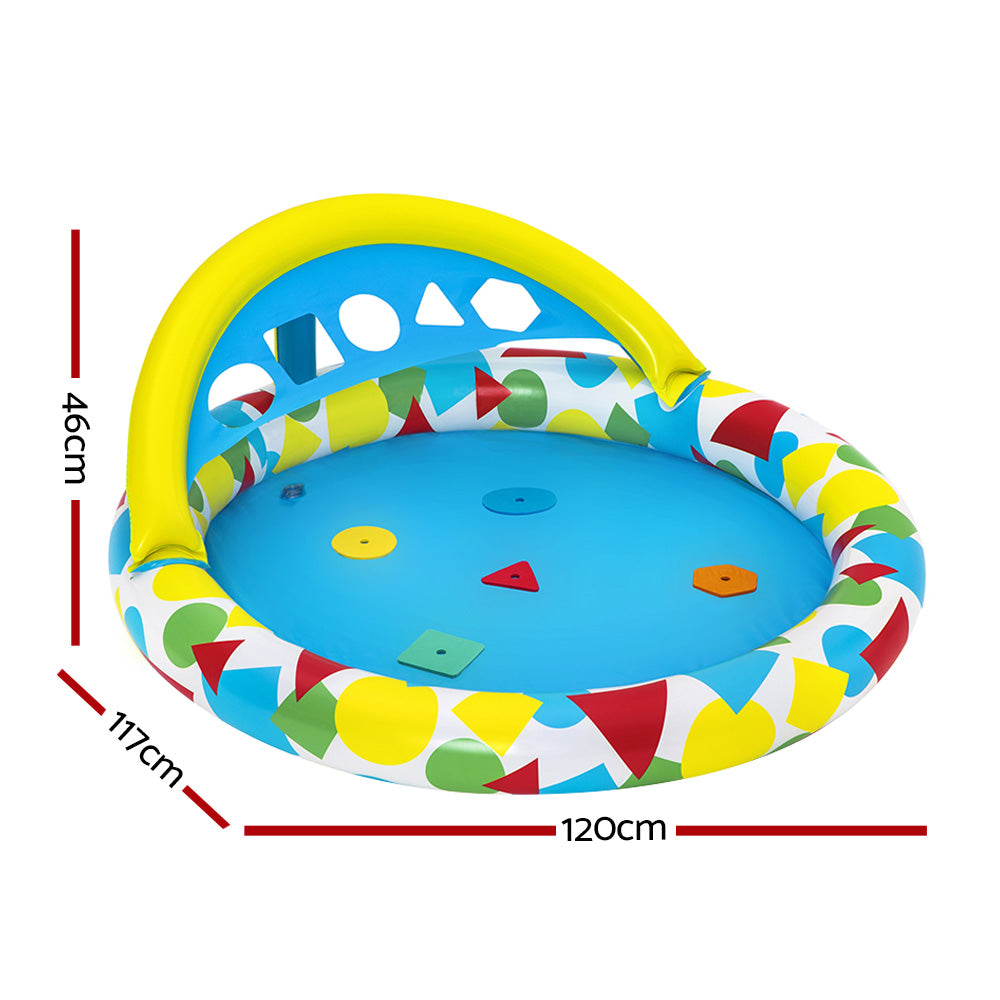 _label_, DSZ Product, feed-cond-new, feed-sl-free shipping, free-shipping, newBestway Kids Pool 120 X 117 X 46Cm Inflatable Play Swimming Pools W/ Canopy 45L - Premium Home & Garden > Pool & Accessories > Swimming Pools from Bestway ! Shop Online Buy Now at S & D's Value Store Family Business Best Customer Service_label_, DSZ Product, feed-cond-new, feed-sl-free shipping, free-shipping, new