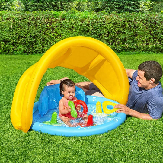 _label_, DSZ Product, feed-cond-new, feed-sl-free shipping, free-shipping, newBestway Kids Pool 115 X 89 X 76Cm Inflatable Play Swimming Pools W/ Canopy 31L - Premium Home & Garden > Pool & Accessories > Swimming Pools from Bestway ! Shop Online Buy Now at S & D's Value Store Family Business Best Customer Service_label_, DSZ Product, feed-cond-new, feed-sl-free shipping, free-shipping, new