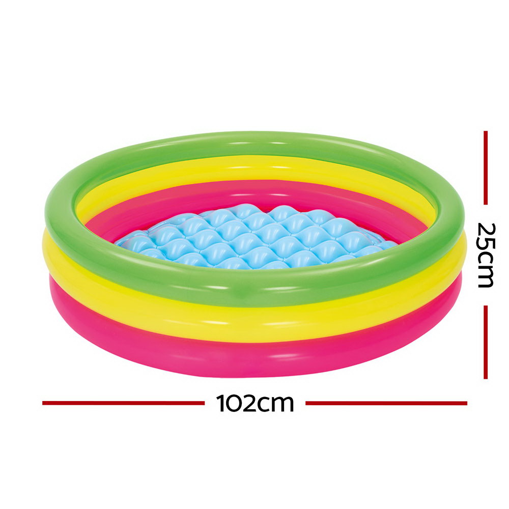 _label_, DSZ Product, feed-cond-new, feed-sl-free shipping, free-shipping, newBestway Kids Inflatable Pool Above Ground Round Splash Pool 102 X 102 X 25Cm - Premium Home & Garden > Pool & Accessories > Swimming Pools from Bestway ! Shop Online Buy Now at S & D's Value Store Family Business Best Customer Service_label_, DSZ Product, feed-cond-new, feed-sl-free shipping, free-shipping, new