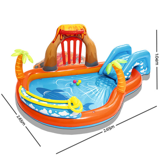 _label_, DSZ Product, feed-cond-new, feed-sl-free shipping, free-shipping, newBestway Kids Pool 265 X 265 X 104Cm Inflatable Above Ground Swimming Play Pools 208L - Premium Home & Garden > Pool & Accessories > Swimming Pools from Bestway ! Shop Online Buy Now at S & D's Value Store Family Business Best Customer Service_label_, DSZ Product, feed-cond-new, feed-sl-free shipping, free-shipping, new