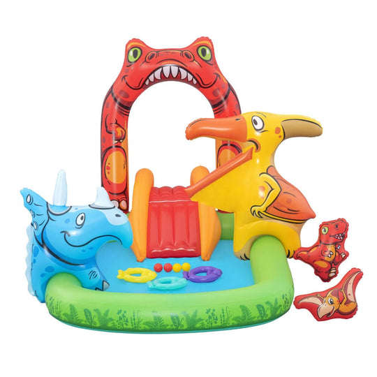 _label_, DSZ Product, feed-cond-new, feed-sl-free shipping, free-shipping, newBestway Kids Inflatable Play Splash Pool With Slide Ball Tossing Toys 242 X 140Cm - Premium Home & Garden > Pool & Accessories > Pool Toys & Inflatables from Bestway ! Shop Online Buy Now at S & D's Value Store Family Business Best Customer Service_label_, DSZ Product, feed-cond-new, feed-sl-free shipping, free-shipping, new