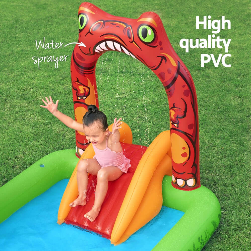 _label_, DSZ Product, feed-cond-new, feed-sl-free shipping, free-shipping, newBestway Kids Inflatable Play Splash Pool With Slide Ball Tossing Toys 242 X 140Cm - Premium Home & Garden > Pool & Accessories > Pool Toys & Inflatables from Bestway ! Shop Online Buy Now at S & D's Value Store Family Business Best Customer Service_label_, DSZ Product, feed-cond-new, feed-sl-free shipping, free-shipping, new