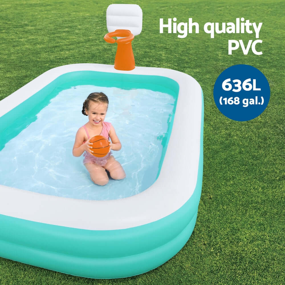 _label_, DSZ Product, feed-cond-new, feed-sl-free shipping, free-shipping, newBestway Kids Inflatable Pool Above Ground Play Pools Basketball Hoop 251 X 168Cm - Premium Home & Garden > Pool & Accessories > Pool Toys & Inflatables from Bestway ! Shop Online Buy Now at S & D's Value Store Family Business Best Customer Service_label_, DSZ Product, feed-cond-new, feed-sl-free shipping, free-shipping, new