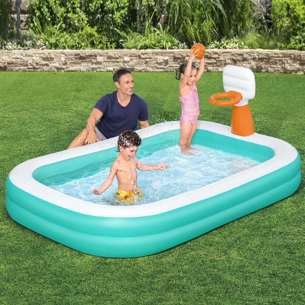 _label_, DSZ Product, feed-cond-new, feed-sl-free shipping, free-shipping, newBestway Kids Inflatable Pool Above Ground Play Pools Basketball Hoop 251 X 168Cm - Premium Home & Garden > Pool & Accessories > Pool Toys & Inflatables from Bestway ! Shop Online Buy Now at S & D's Value Store Family Business Best Customer Service_label_, DSZ Product, feed-cond-new, feed-sl-free shipping, free-shipping, new