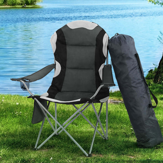 _label_, DSZ Product, feed-cond-new, feed-sl-free shipping, free-shipping, newWeisshorn Camping Folding Chair Portable Outdoor Hiking Fishing Picnic Grey 2Pcs - Premium Outdoor Recreation > Camping > Camp Furniture from Weisshorn ! Shop Online Buy Now at S & D's Value Store Family Business Best Customer Service_label_, DSZ Product, feed-cond-new, feed-sl-free shipping, free-shipping, new