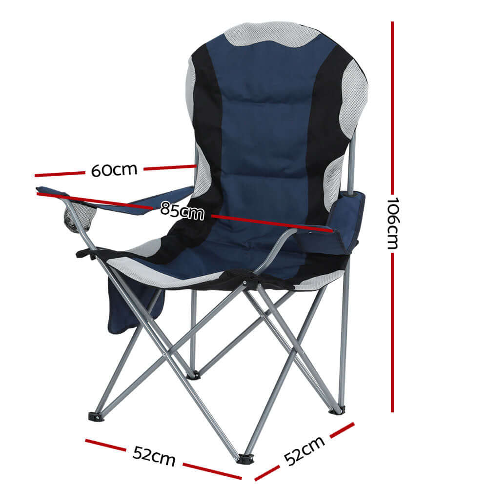 _label_, DSZ Product, feed-cond-new, feed-sl-free shipping, free-shipping, newWeisshorn Camping Folding Chair Portable Outdoor Hiking Fishing Picnic Navy 2Pcs - Premium Outdoor Recreation > Camping > Camp Furniture from Weisshorn ! Shop Online Buy Now at S & D's Value Store Family Business Best Customer Service_label_, DSZ Product, feed-cond-new, feed-sl-free shipping, free-shipping, new