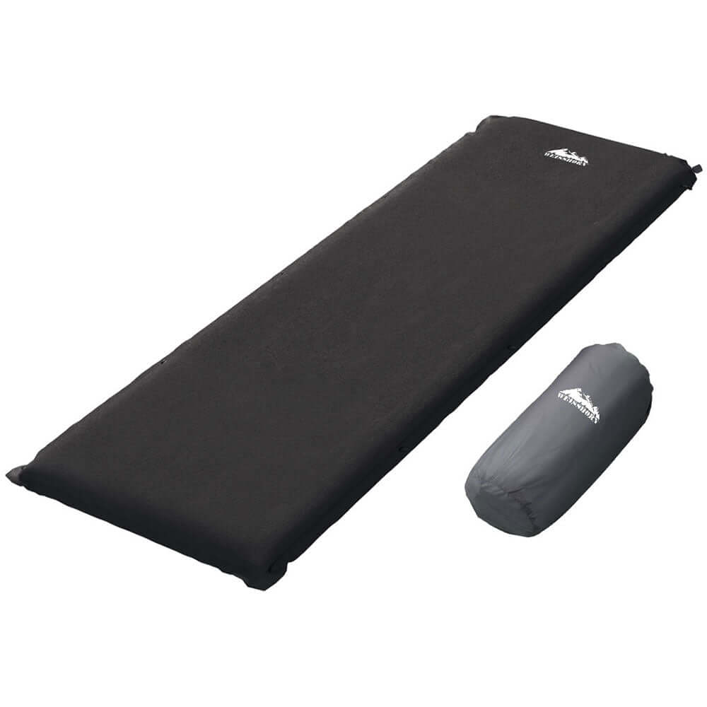 _label_, DSZ Product, feed-cond-new, feed-sl-free shipping, free-shipping, newWeisshorn Self Inflating Mattress Camping Sleeping Mat Air Bed Pad Single Black - Premium Outdoor Recreation > Camping > Inflatable Mattresses from Weisshorn ! Shop Online Buy Now at S & D's Value Store Family Business Best Customer Service_label_, DSZ Product, feed-cond-new, feed-sl-free shipping, free-shipping, new