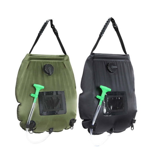 _label_, DSZ Product, feed-cond-new, feed-sl-free shipping, free-shipping, newWeisshorn Camping Shower Bag 20L Set Of 2 Portable Green Black - Premium Outdoor Recreation > Camping > Portable Toilets & Showers from Weisshorn ! Shop Online Buy Now at S & D's Value Store Family Business Best Customer Service_label_, DSZ Product, feed-cond-new, feed-sl-free shipping, free-shipping, new