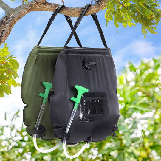 _label_, DSZ Product, feed-cond-new, feed-sl-free shipping, free-shipping, newWeisshorn Camping Shower Bag 20L Set Of 2 Portable Green Black - Premium Outdoor Recreation > Camping > Portable Toilets & Showers from Weisshorn ! Shop Online Buy Now at S & D's Value Store Family Business Best Customer Service_label_, DSZ Product, feed-cond-new, feed-sl-free shipping, free-shipping, new