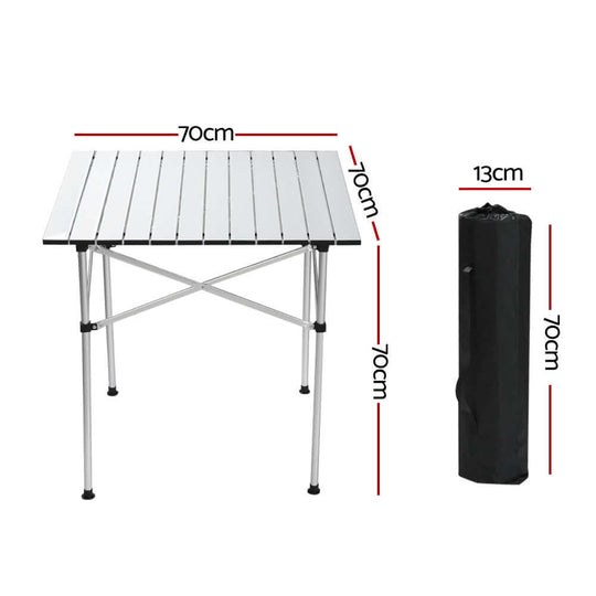 _label_, DSZ Product, feed-cond-new, feed-sl-free shipping, free-shipping, newWeisshorn Folding Camping Table 70Cm Roll Up Outdoor Picnic Bbq Aluminium Desk - Premium Outdoor Recreation > Camping > Camp Furniture from Weisshorn ! Shop Online Buy Now at S & D's Value Store Family Business Best Customer Service_label_, DSZ Product, feed-cond-new, feed-sl-free shipping, free-shipping, new