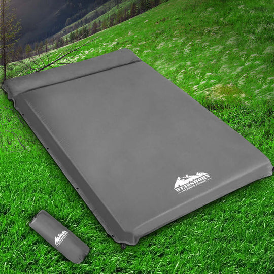 _label_, DSZ Product, feed-cond-new, feed-sl-free shipping, free-shipping, newWeisshorn Self Inflating Mattress 10Cm Camping Sleeping Mat Air Double Grey - Premium Outdoor Recreation > Camping > Inflatable Mattresses from Weisshorn ! Shop Online Buy Now at S & D's Value Store Family Business Best Customer Service_label_, DSZ Product, feed-cond-new, feed-sl-free shipping, free-shipping, new