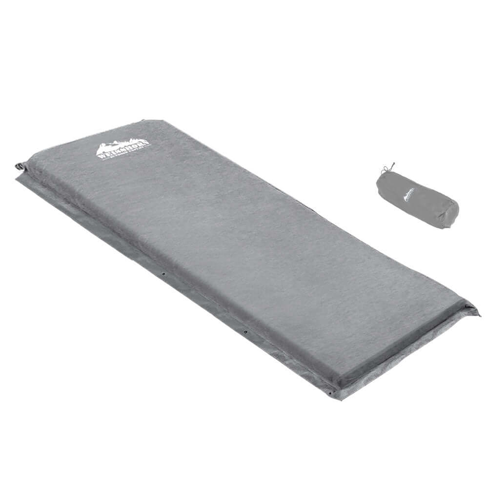 _label_, DSZ Product, feed-cond-new, feed-sl-free shipping, free-shipping, newWeisshorn Self Inflating Mattress Camping Sleeping Mat Air Bed Single Grey - Premium Outdoor Recreation > Camping > Inflatable Mattresses from Weisshorn ! Shop Online Buy Now at S & D's Value Store Family Business Best Customer Service_label_, DSZ Product, feed-cond-new, feed-sl-free shipping, free-shipping, new