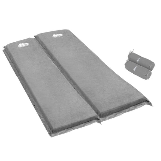 _label_, DSZ Product, feed-cond-new, feed-sl-free shipping, free-shipping, newWeisshorn Self Inflating Mattress Camping Sleeping Mat Air Bed Double Set Grey - Premium Outdoor Recreation > Camping > Inflatable Mattresses from Weisshorn ! Shop Online Buy Now at S & D's Value Store Family Business Best Customer Service_label_, DSZ Product, feed-cond-new, feed-sl-free shipping, free-shipping, new