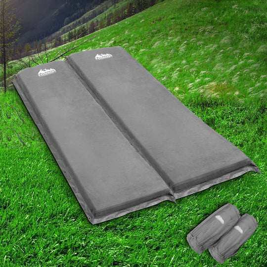 _label_, DSZ Product, feed-cond-new, feed-sl-free shipping, free-shipping, newWeisshorn Self Inflating Mattress Camping Sleeping Mat Air Bed Double Set Grey - Premium Outdoor Recreation > Camping > Inflatable Mattresses from Weisshorn ! Shop Online Buy Now at S & D's Value Store Family Business Best Customer Service_label_, DSZ Product, feed-cond-new, feed-sl-free shipping, free-shipping, new