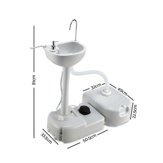 DSZ Product, feed-cond-new, feed-sl-DSZ Freight Payable, newWeisshorn Camping Basin Portable Hand Wash Sink Stand 43L Capacity - Premium Home & Garden > DIY > Kitchen & Bathroom DIY from Weisshorn ! Shop Online Buy Now at S & D's Value Store Family Business Best Customer ServiceDSZ Product, feed-cond-new, feed-sl-DSZ Freight Payable, new