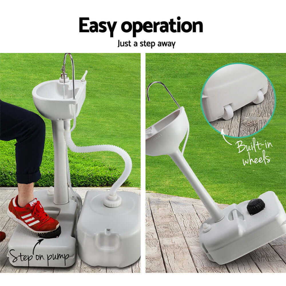 DSZ Product, feed-cond-new, feed-sl-DSZ Freight Payable, newWeisshorn Camping Basin Portable Hand Wash Sink Stand 43L Capacity - Premium Home & Garden > DIY > Kitchen & Bathroom DIY from Weisshorn ! Shop Online Buy Now at S & D's Value Store Family Business Best Customer ServiceDSZ Product, feed-cond-new, feed-sl-DSZ Freight Payable, new