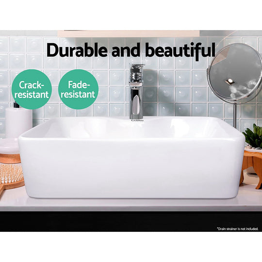 DSZ Product, feed-cond-new, feed-sl-DSZ Freight Payable, newCefito Bathroom Basin Ceramic Vanity Sink Hand Wash Bowl 48 X 38Cm - Premium Furniture > Bathroom > Sinks from Cefito ! Shop Online Buy Now at S & D's Value Store Family Business Best Customer ServiceDSZ Product, feed-cond-new, feed-sl-DSZ Freight Payable, new