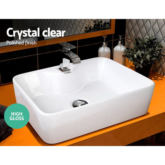 DSZ Product, feed-cond-new, feed-sl-DSZ Freight Payable, newCefito Bathroom Basin Ceramic Vanity Sink Hand Wash Bowl 48 X 38Cm - Premium Furniture > Bathroom > Sinks from Cefito ! Shop Online Buy Now at S & D's Value Store Family Business Best Customer ServiceDSZ Product, feed-cond-new, feed-sl-DSZ Freight Payable, new