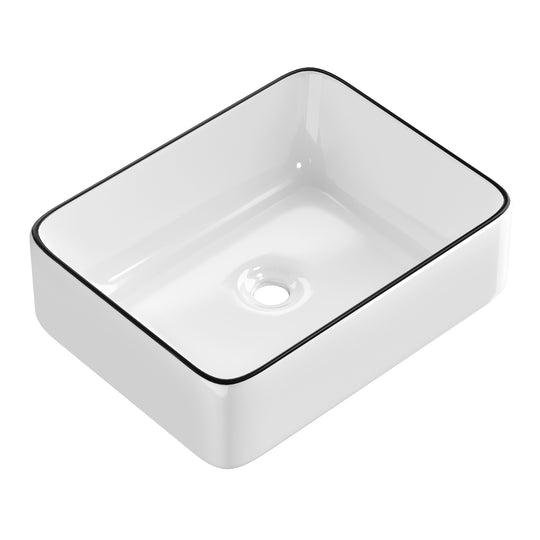 DSZ Product, feed-cond-new, feed-sl-DSZ Freight Payable, newCefito Bathroom Basin Ceramic Vanity Sink Hand Wash Bowl Above Counter 48 X 37Cm - Premium Furniture > Bathroom > Sinks from Cefito ! Shop Online Buy Now at S & D's Value Store Family Business Best Customer ServiceDSZ Product, feed-cond-new, feed-sl-DSZ Freight Payable, new