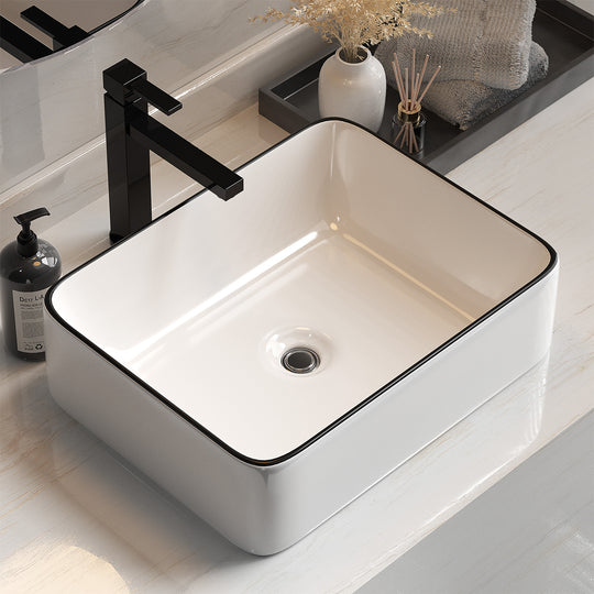 DSZ Product, feed-cond-new, feed-sl-DSZ Freight Payable, newCefito Bathroom Basin Ceramic Vanity Sink Hand Wash Bowl Above Counter 48 X 37Cm - Premium Furniture > Bathroom > Sinks from Cefito ! Shop Online Buy Now at S & D's Value Store Family Business Best Customer ServiceDSZ Product, feed-cond-new, feed-sl-DSZ Freight Payable, new