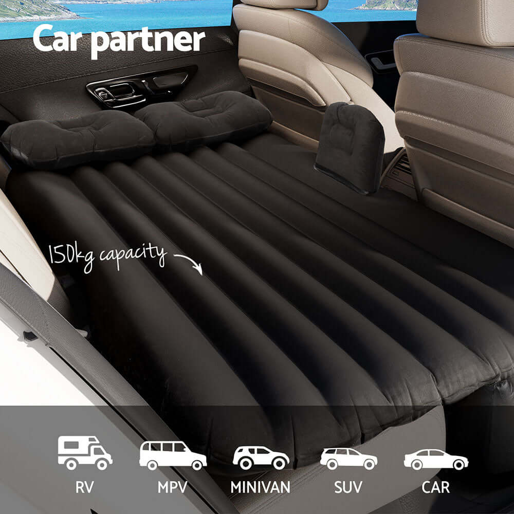 _label_, DSZ Product, feed-cond-new, feed-sl-free shipping, free-shipping, newWeisshorn Car Mattress 134 X 78 Inflatable Suv Back Seat Camping Bed Black - Premium Outdoor Recreation > Camping > Inflatable Mattresses from Weisshorn ! Shop Online Buy Now at S & D's Value Store Family Business Best Customer Service_label_, DSZ Product, feed-cond-new, feed-sl-free shipping, free-shipping, new