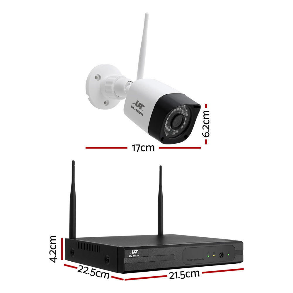 UL-Tech 3MP Wireless CCTV square camera and NVR system, easy installation, IP66 weatherproof design, affordable, quality home security