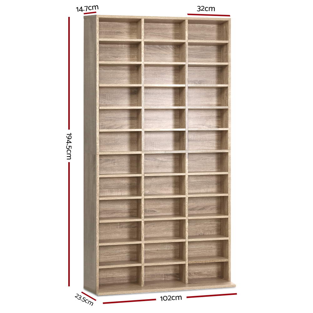 DSZ Product, feed-cond-new, feed-sl-DSZ Freight Payable, newArtiss Bookshelf Cd Storage Rack - Bert Oak - Premium Furniture > Living Room > Bookcases & Shelves from Artiss ! Shop Online Buy Now at S & D's Value Store Family Business Best Customer ServiceDSZ Product, feed-cond-new, feed-sl-DSZ Freight Payable, new