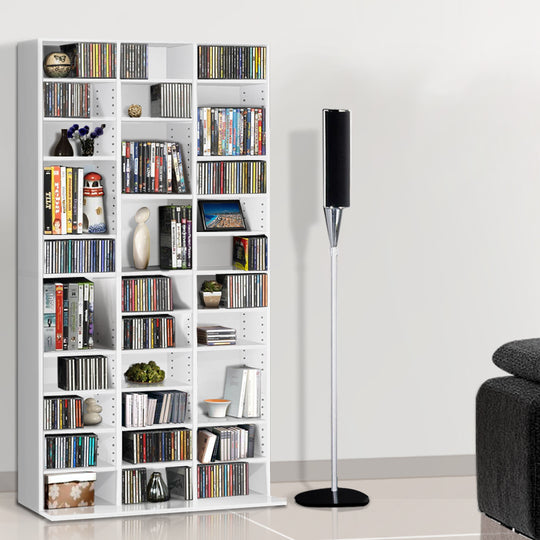 DSZ Product, feed-cond-new, feed-sl-DSZ Freight Payable, newArtiss Bookshelf Cd Storage Rack - Bert White - Premium Furniture > Living Room > Bookcases & Shelves from Artiss ! Shop Online Buy Now at S & D's Value Store Family Business Best Customer ServiceDSZ Product, feed-cond-new, feed-sl-DSZ Freight Payable, new