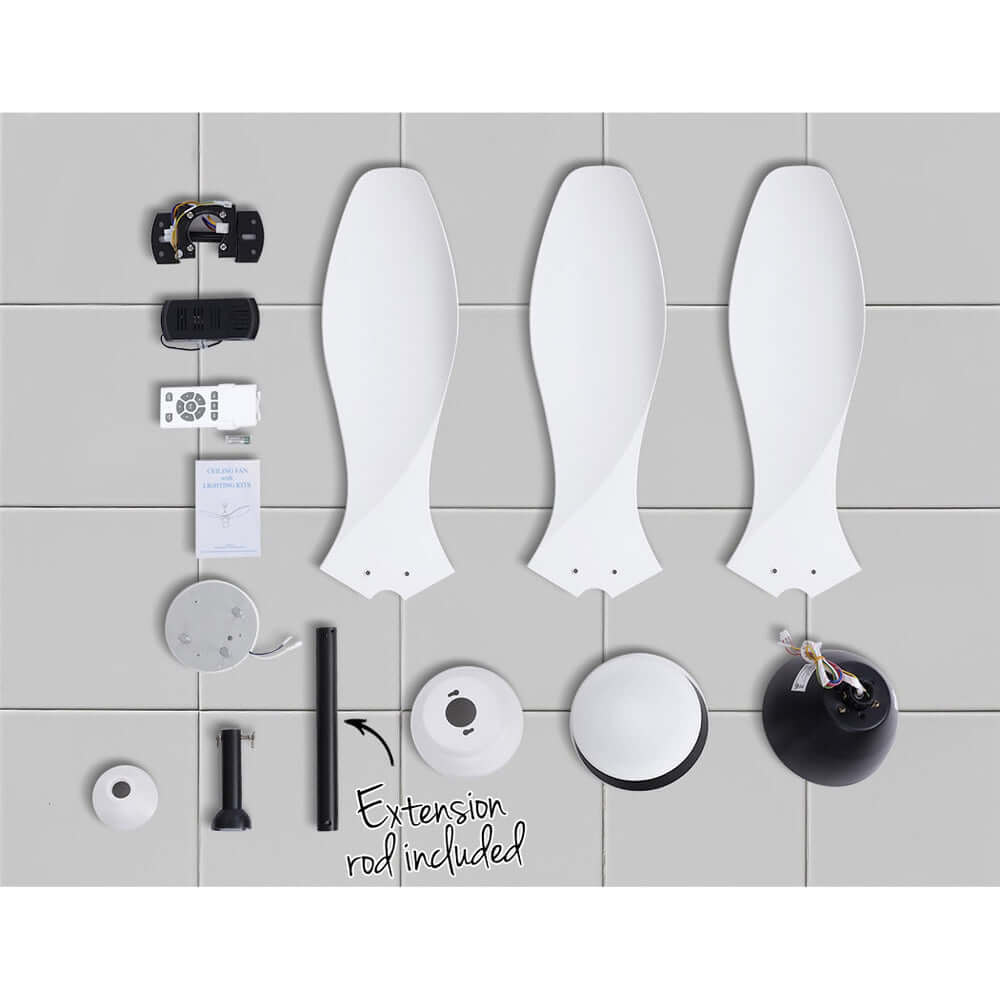 DSZ Product, feed-cond-new, feed-sl-DSZ Freight Payable, newDevanti 48'' Ceiling Fan Dc Motor W/Light W/Remote - White - Premium Appliances > Fans > Ceiling Fans from Devanti ! Shop Online Buy Now at S & D's Value Store Family Business Best Customer ServiceDSZ Product, feed-cond-new, feed-sl-DSZ Freight Payable, new