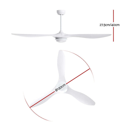 _label_, DSZ Product, feed-cond-new, feed-sl-free shipping, free-shipping, newDevanti 52'' Ceiling Fan Dc Motor W/Light W/Remote - White - Premium Appliances > Fans > Ceiling Fans from Devanti ! Shop Online Buy Now at S & D's Value Store Family Business Best Customer Service_label_, DSZ Product, feed-cond-new, feed-sl-free shipping, free-shipping, new